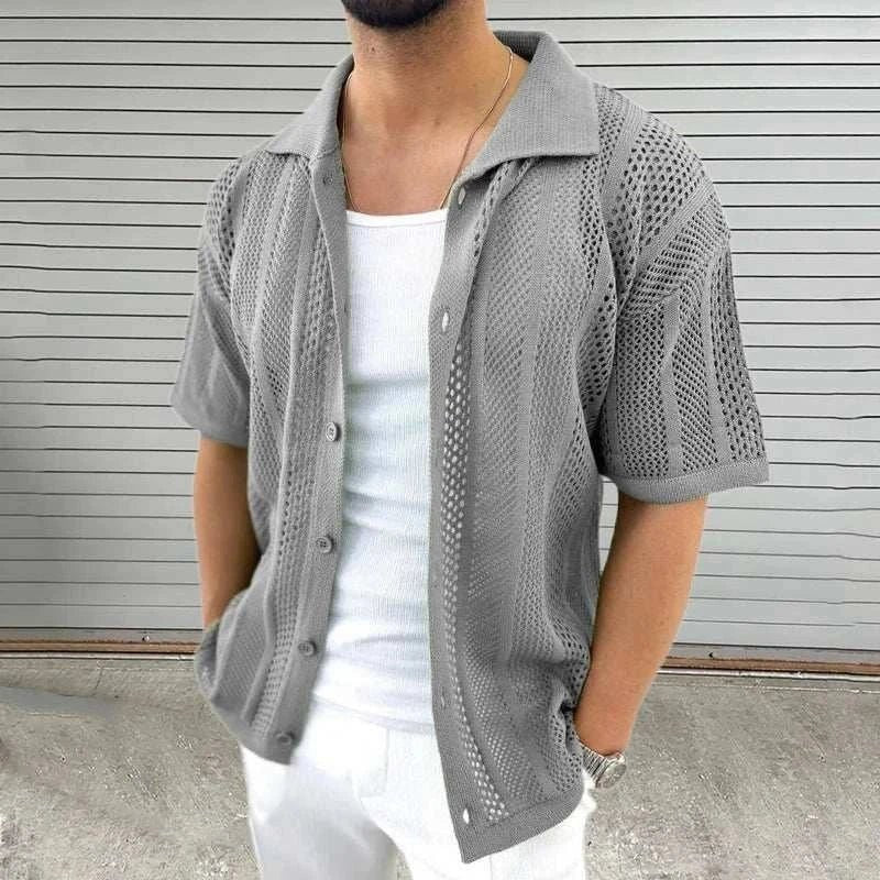 Vintage casual short sleeve shirt