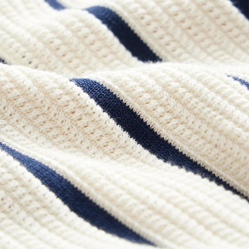 Vintage knitted summer polo shirt