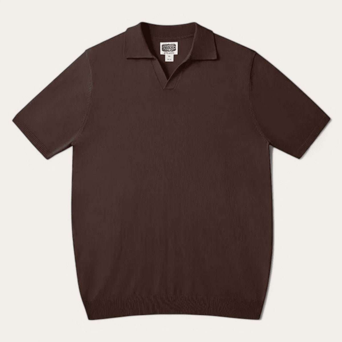 Vintage silk casual polo shirt