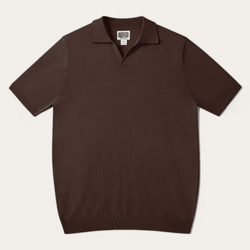 Vintage silk casual polo shirt
