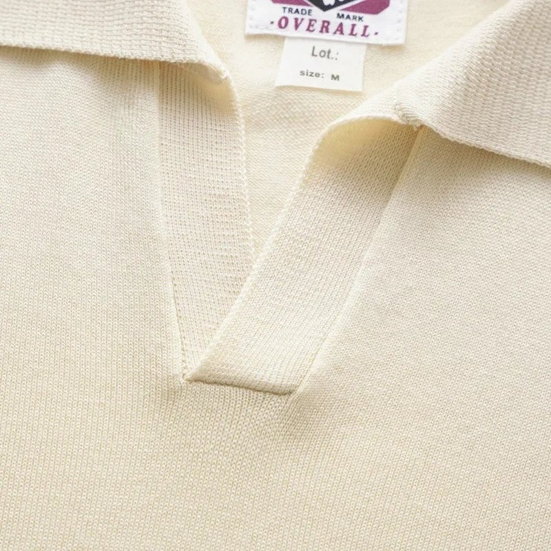 Vintage silk casual polo shirt
