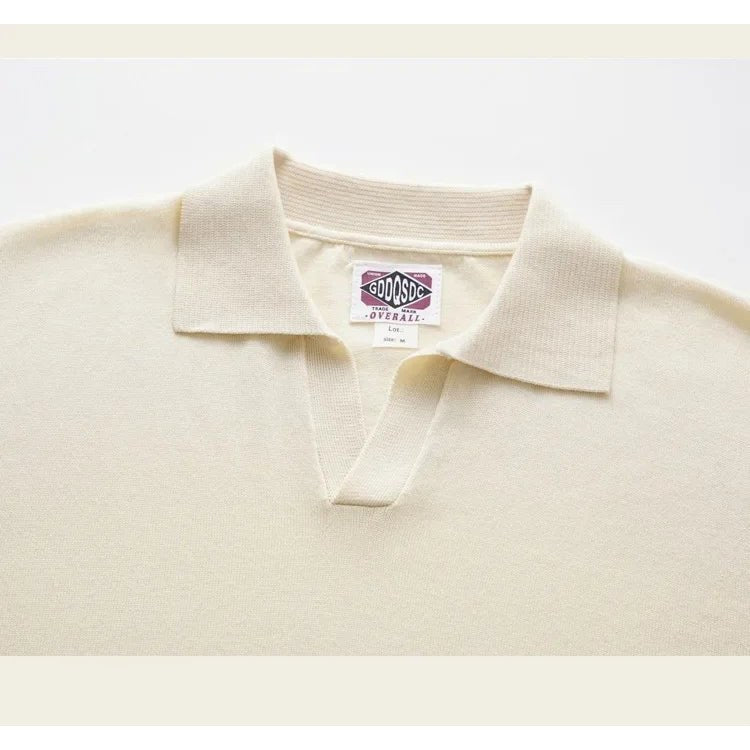 Vintage silk casual polo shirt