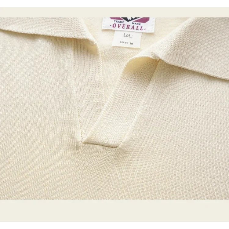 Vintage silk casual polo shirt