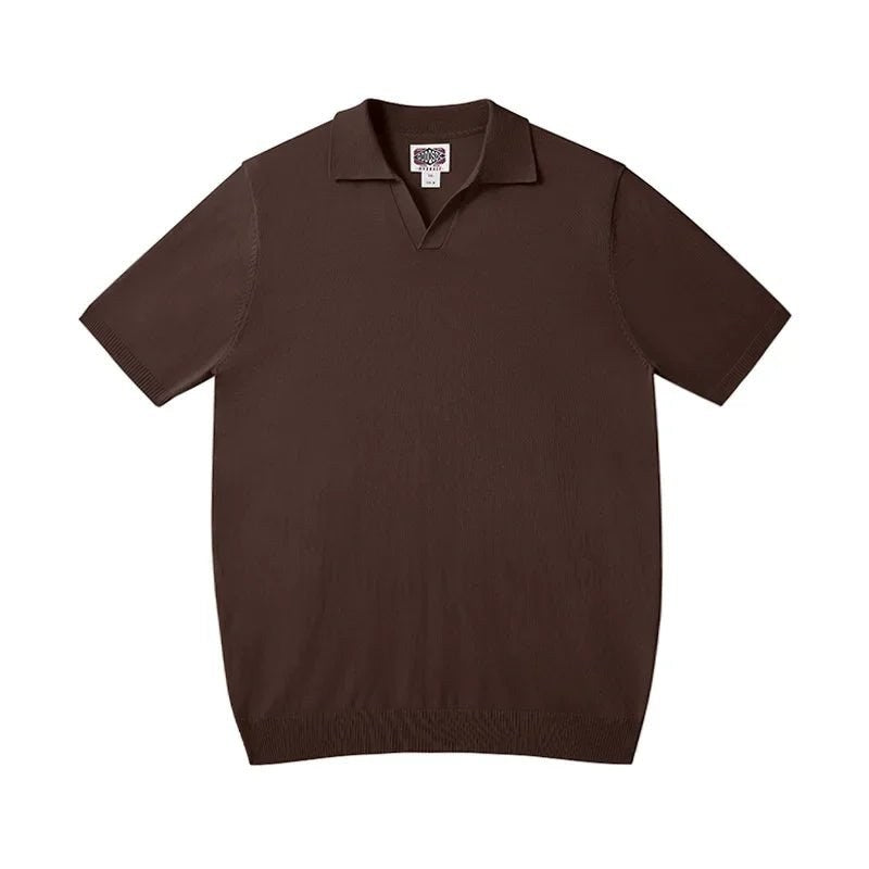 Vintage silk casual polo shirt