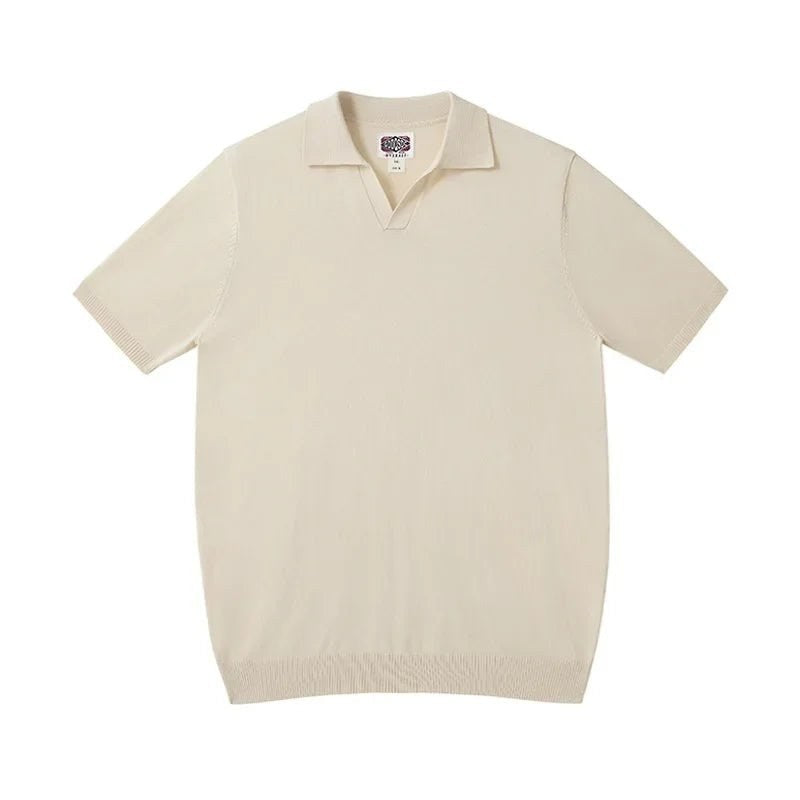 Vintage silk casual polo shirt