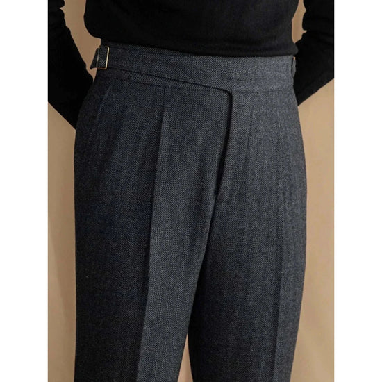 Vintage wool herringbone pants