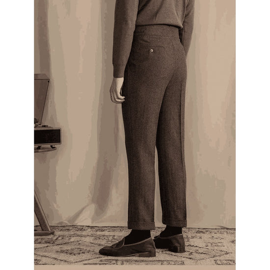 Vintage wool herringbone pants