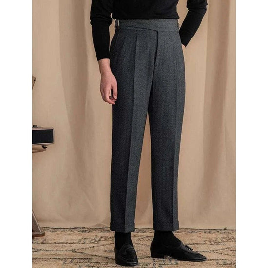Vintage wool herringbone pants