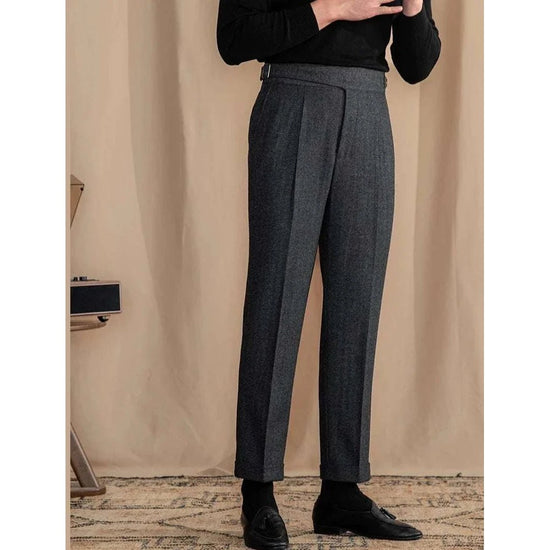 Vintage wool herringbone pants