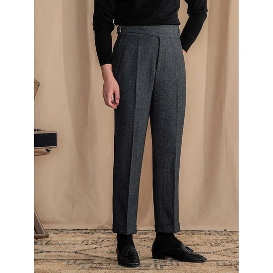 Vintage wool herringbone pants