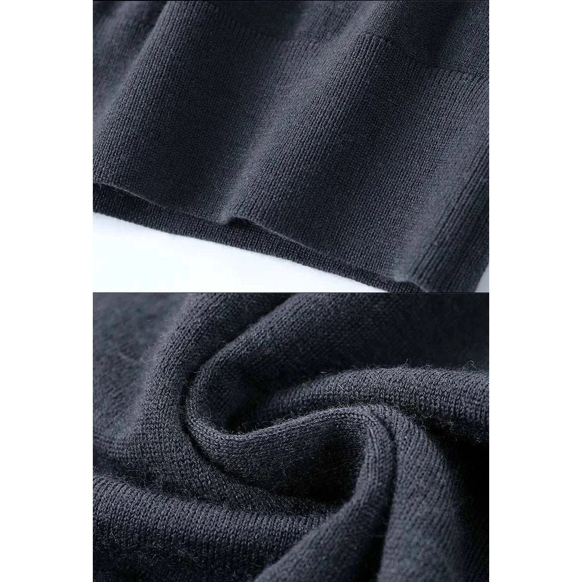 Wool polo sweater