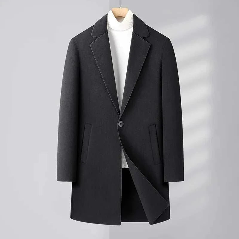Woolen business long coat