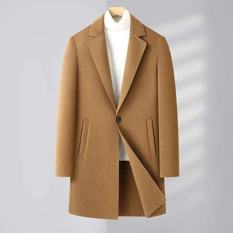 Woolen business long coat