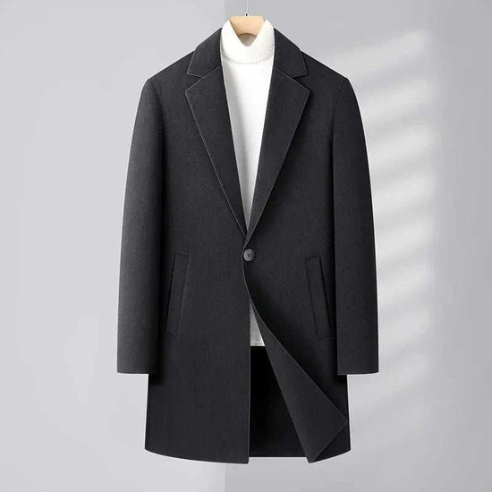 Woolen business long coat