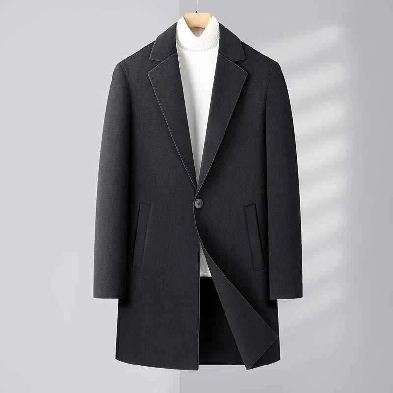Woolen business long coat