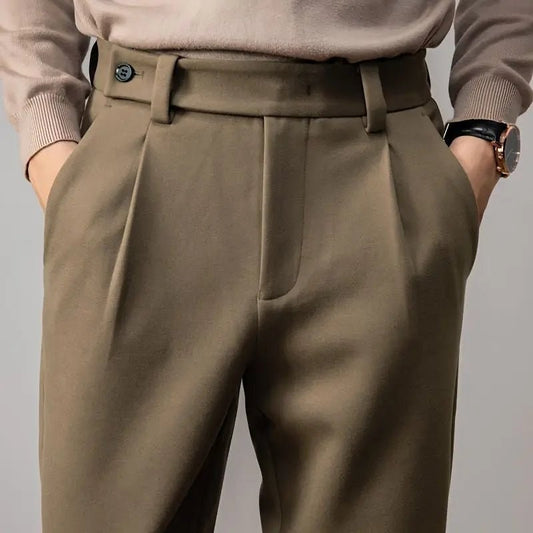 Woolen business pants