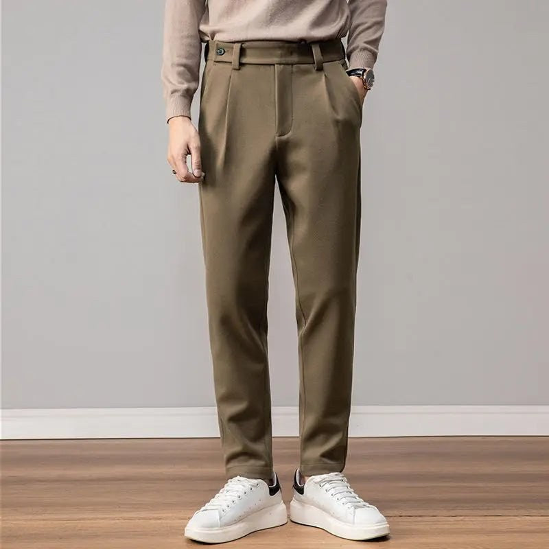 Woolen business pants