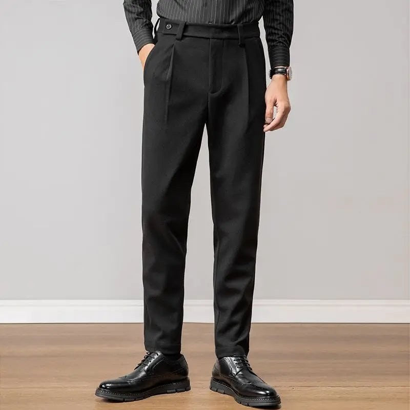 Woolen business pants