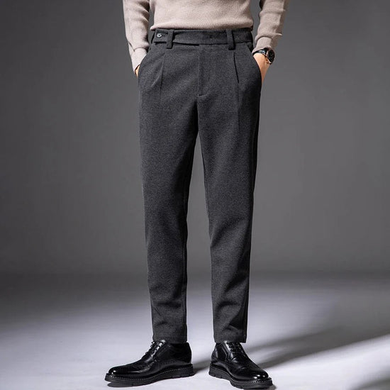 Woolen business pants