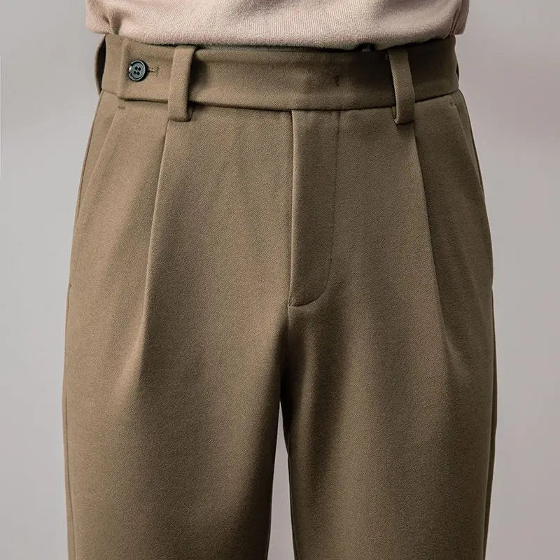 Woolen business pants