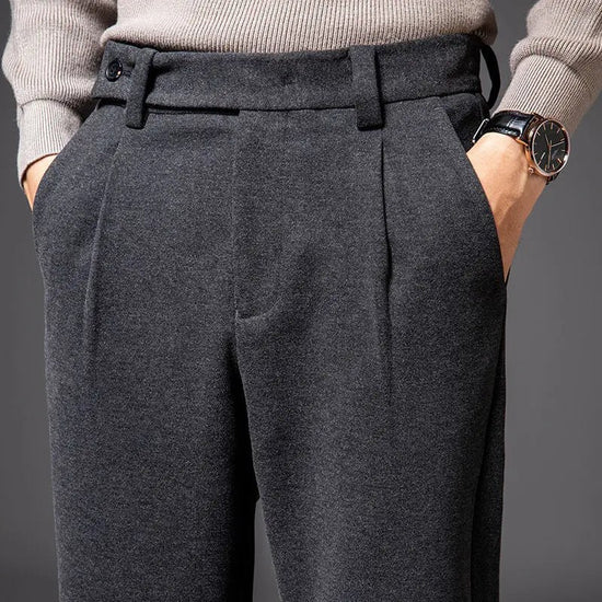 Woolen business pants