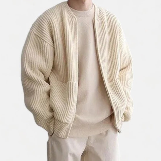 Zip-up cardigan