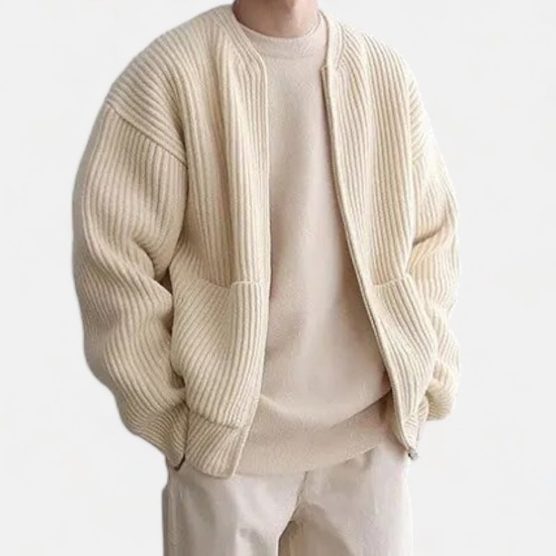 Zip-up cardigan