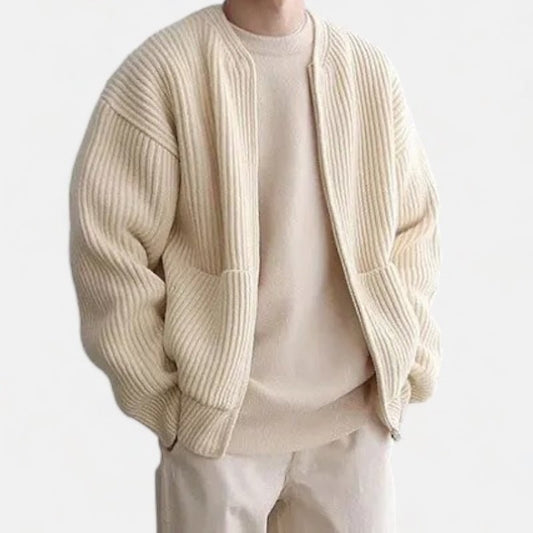 Zip-up cardigan