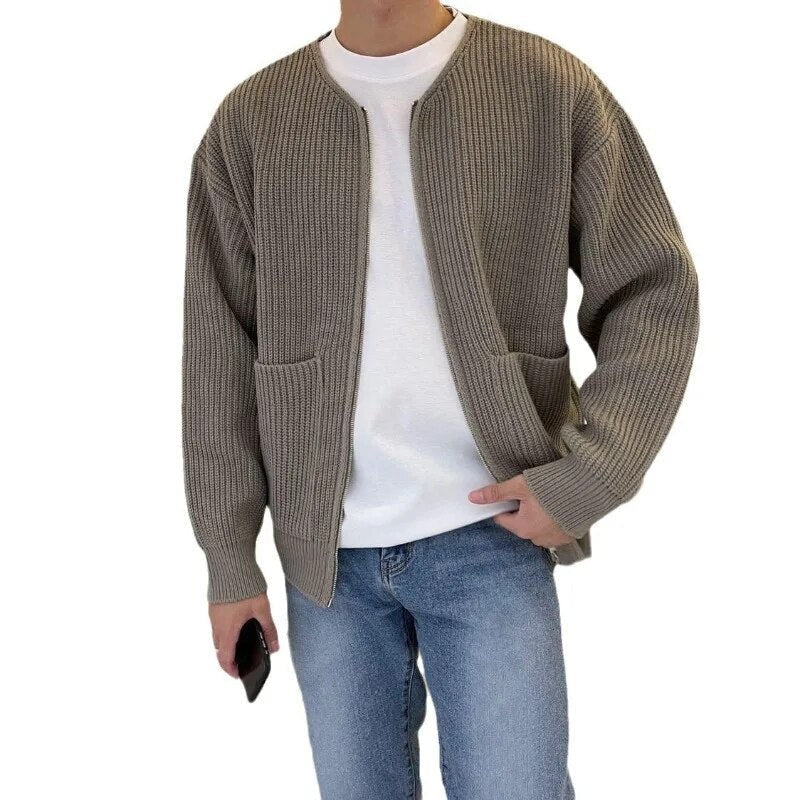 Zip-up cardigan