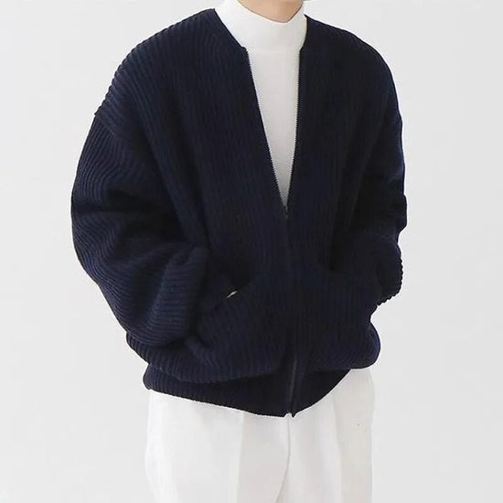 Zip-up cardigan
