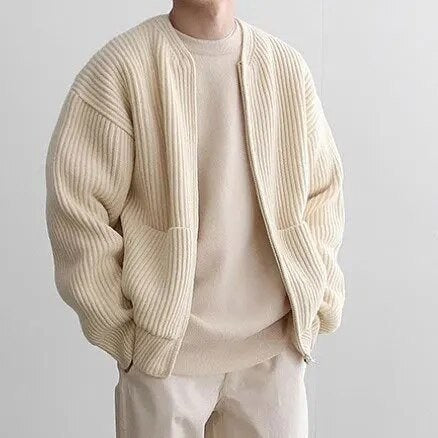 Zip-up cardigan