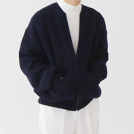 Zip-up cardigan