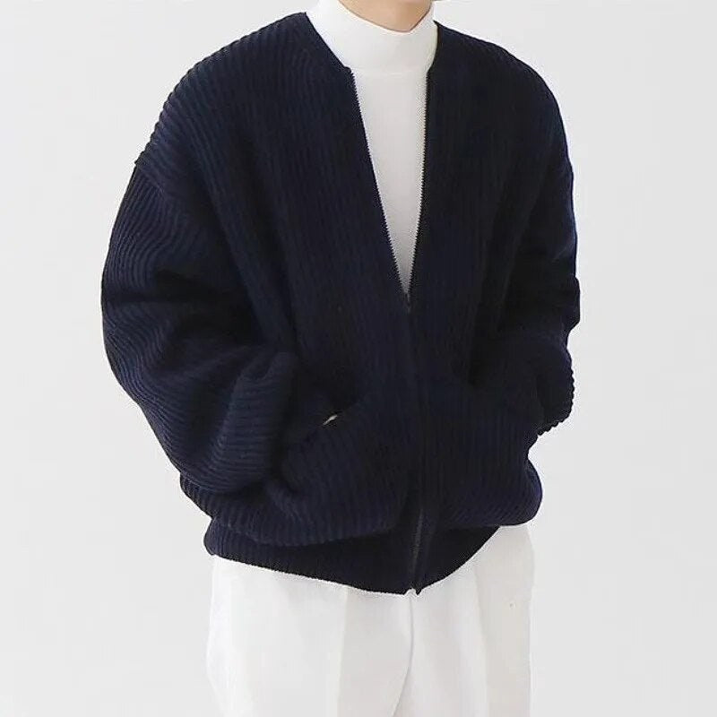 Zip-up cardigan