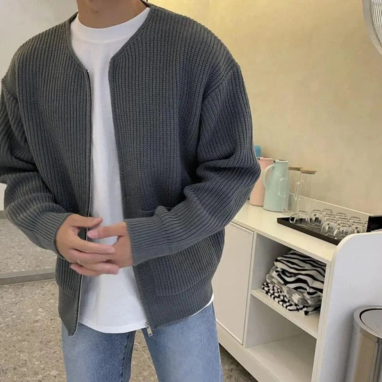 Zip-up cardigan