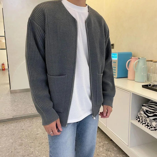 Zip-up cardigan