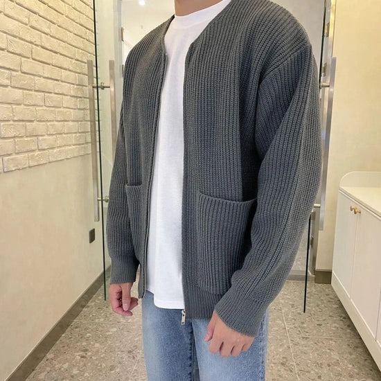 Zip-up cardigan