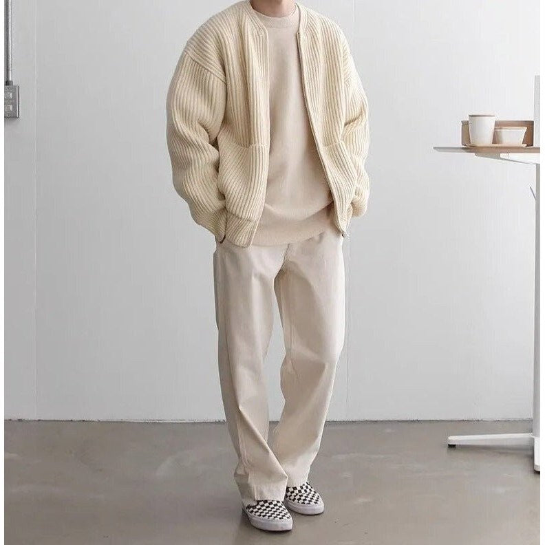 Zip-up cardigan