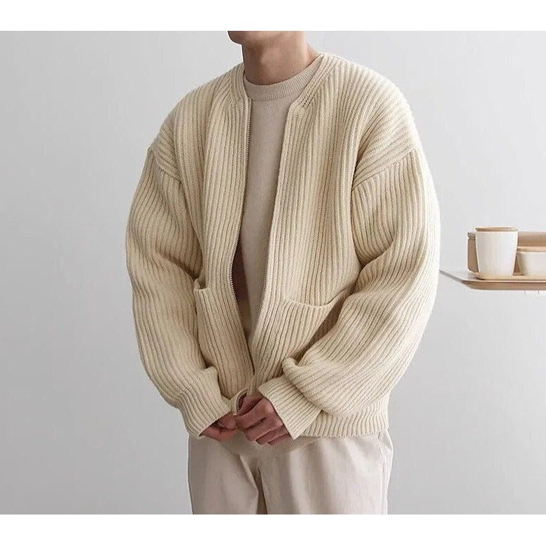 Zip-up cardigan