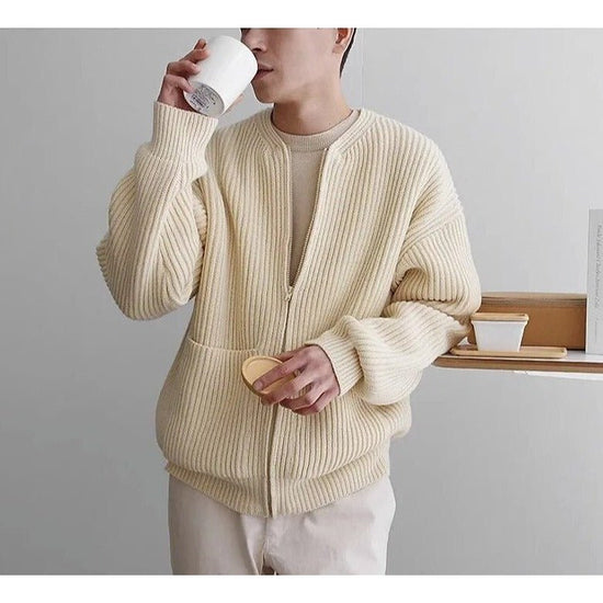 Zip-up cardigan